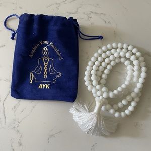 White Jade Mala Necklace
